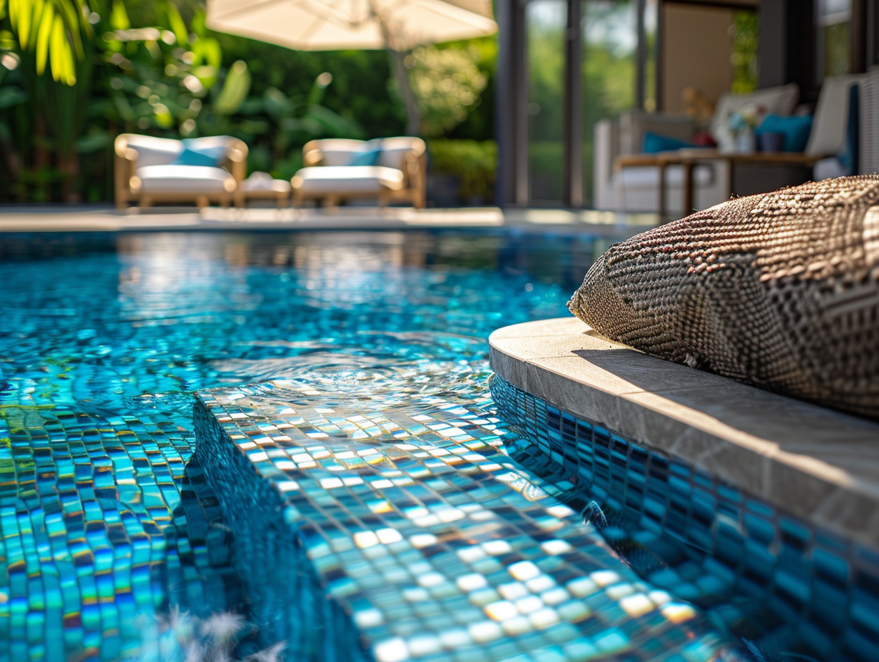 piscine semi-enterrée